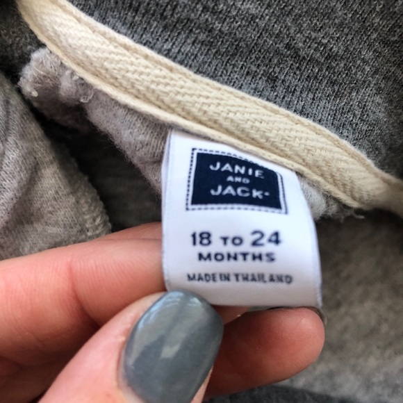 Janie & Jack Toddler sweatshirt with suede elbow - Picture 4 of 5